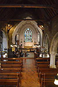 The interior looking from the west gallery April 2015